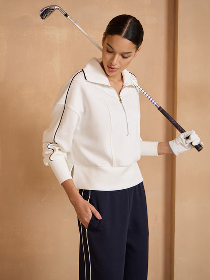 UltraSoft Wool Long Sleeve Trimmed Sweatshirt