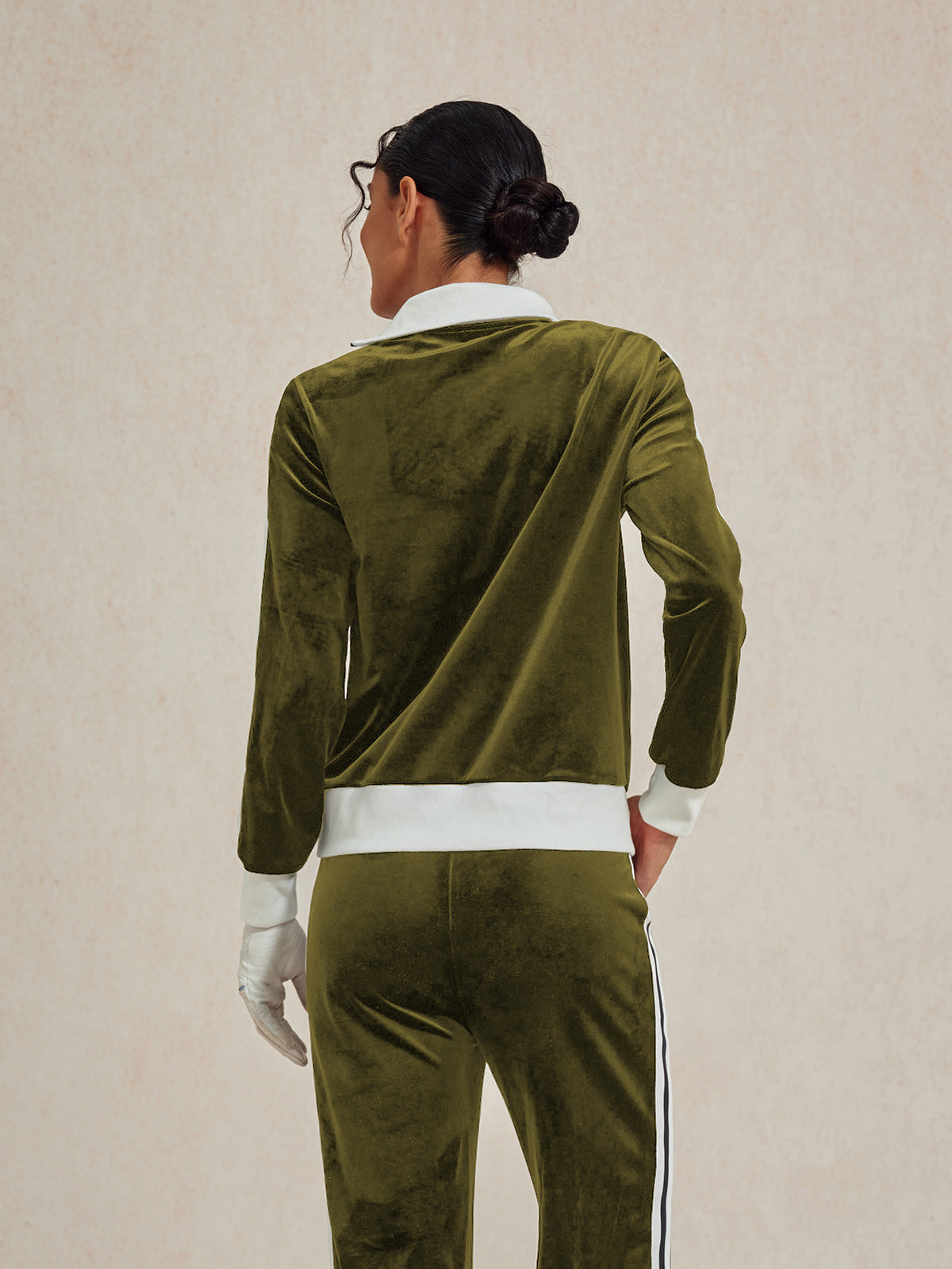 UltraSoft Velvet Sudadera de Manga Larga con Cuello Asimétrico