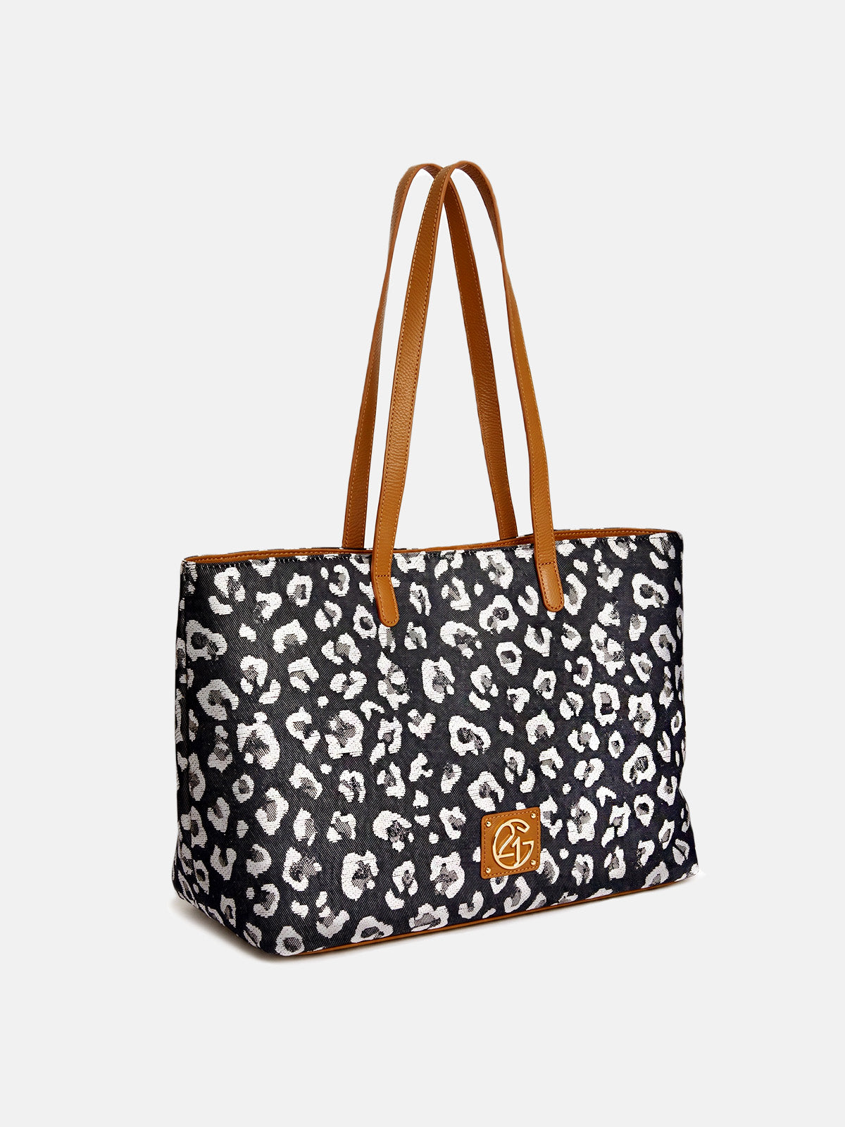Leopard Jacquard Canvas Everyday Tote