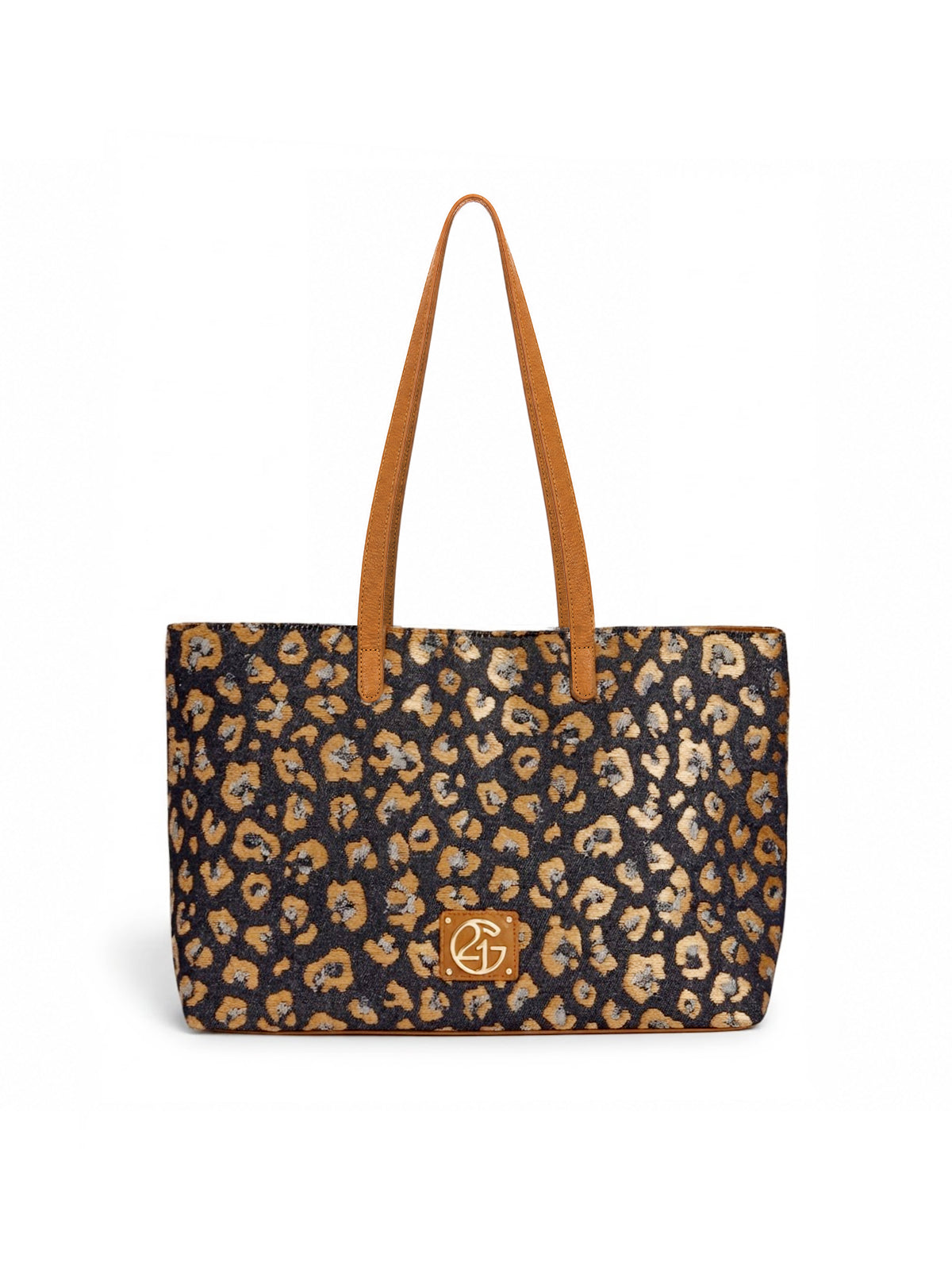Leopard Jacquard Canvas Everyday Tote