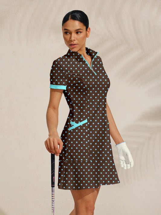 Abito Hyper-prep con Volant 90 cm per Golf, Pickleball & Tennis
