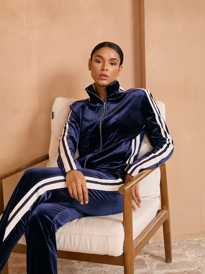 UltraSoft Velvet Long Sleeve Full Zip Jacket
