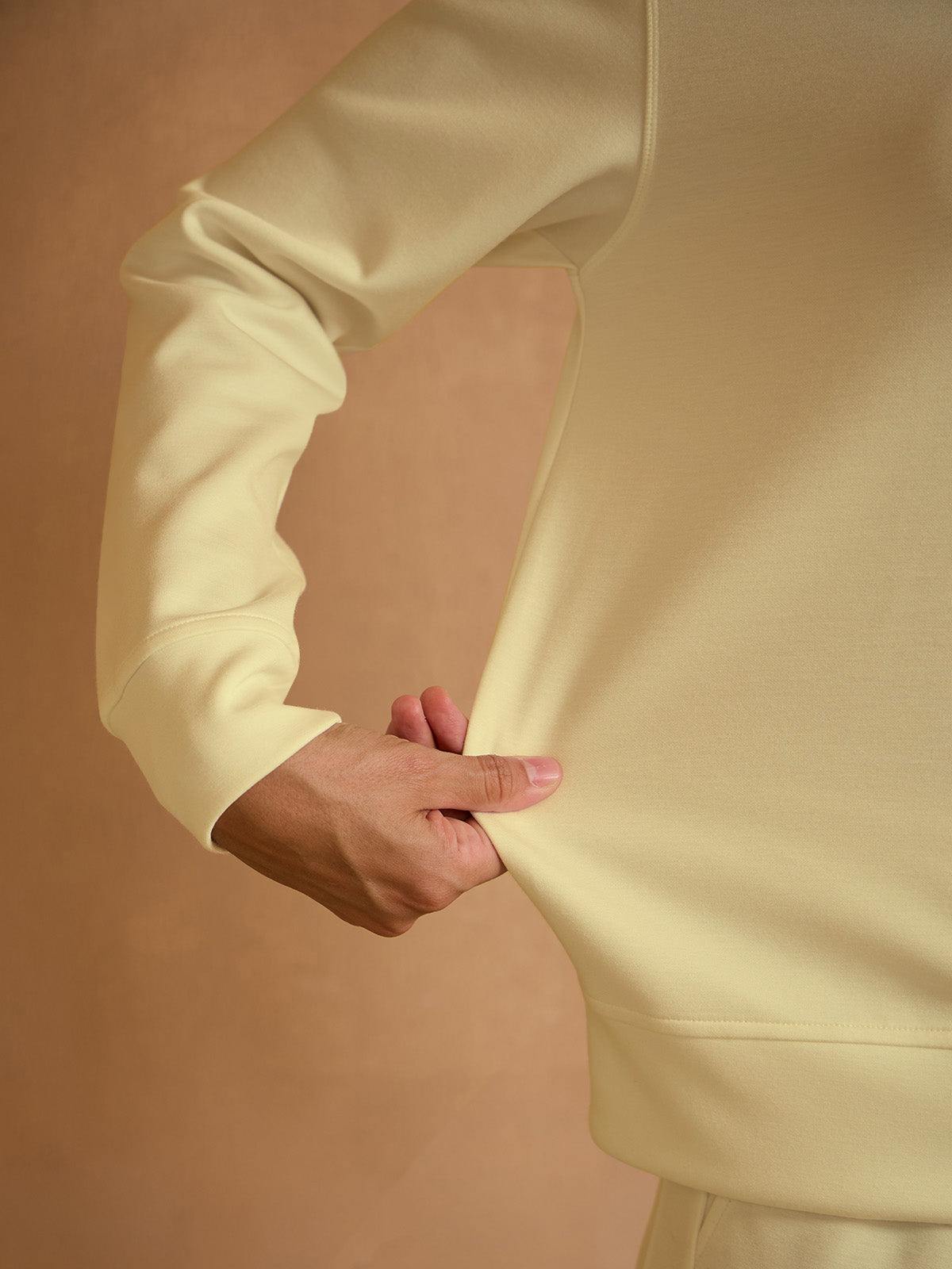 UltraSoft Long Sleeve Ruffle V-Neck Sweatshirt