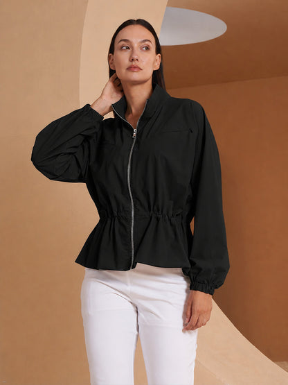 More Than Basic Golfjacke mit Rüschen und Sonnenschutz