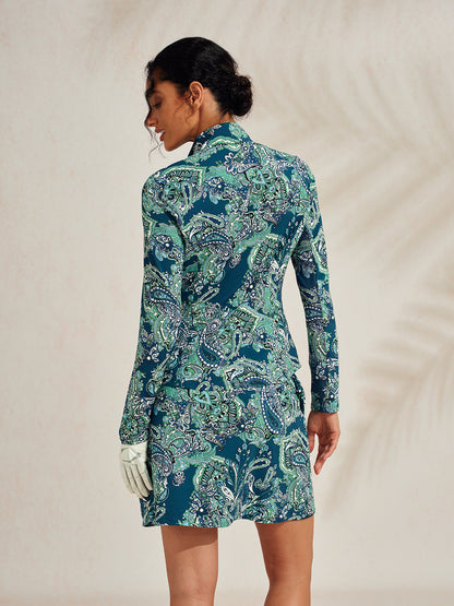 Premium Long Sleeve Mock Neck Quarterzip UPF50+