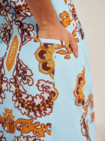 Premium ärmelloses Kleid mit Stehkragen 35.5 Zoll UPF50+