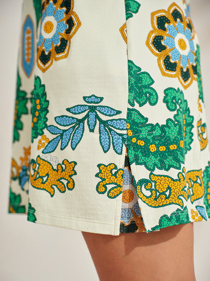 Premium Sleeveless Mock Neck 35.5 Inch Dress UPF50+