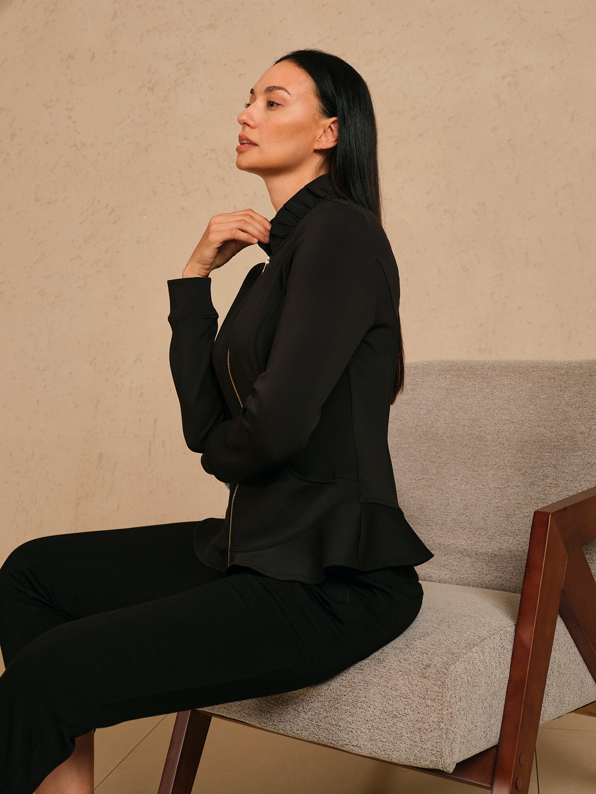 More Than Basic Chaqueta de Golf con Volantes