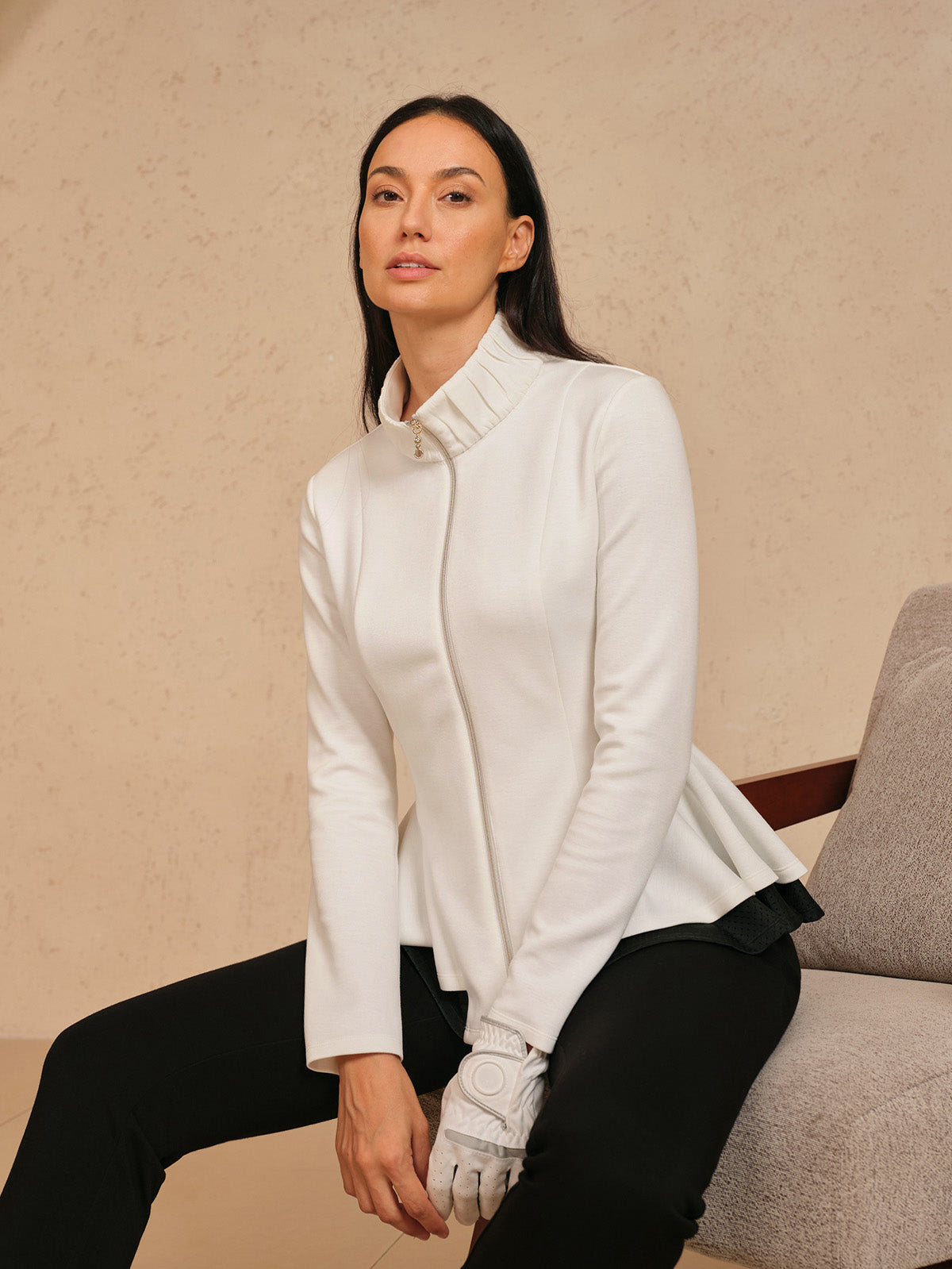 More Than Basic Chaqueta de Golf con Volantes