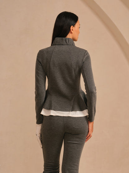 More Than Basic Ruffle Golf Jacket