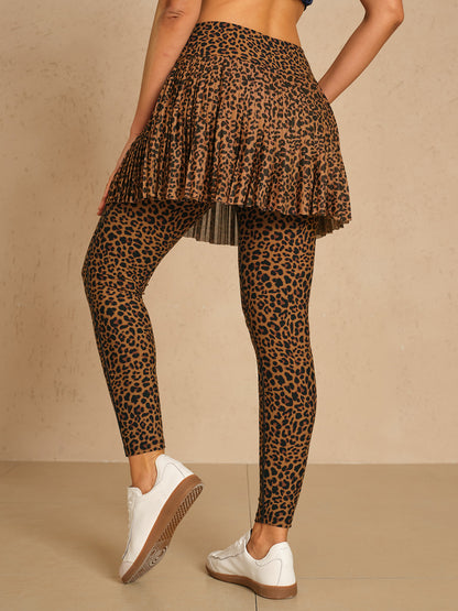 More Than Basic 36 Inch Leopard Mesh Golf Skeggings