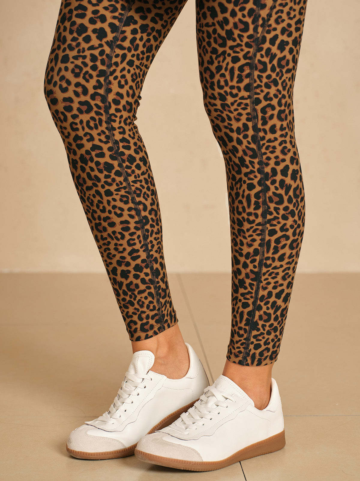 More Than Basic 36 Inch Leopard Mesh Golf Skeggings
