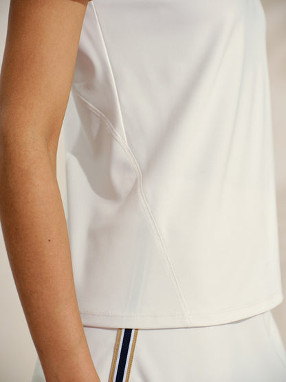 Polo Golf Crisp Couture in piqué a maniche corte