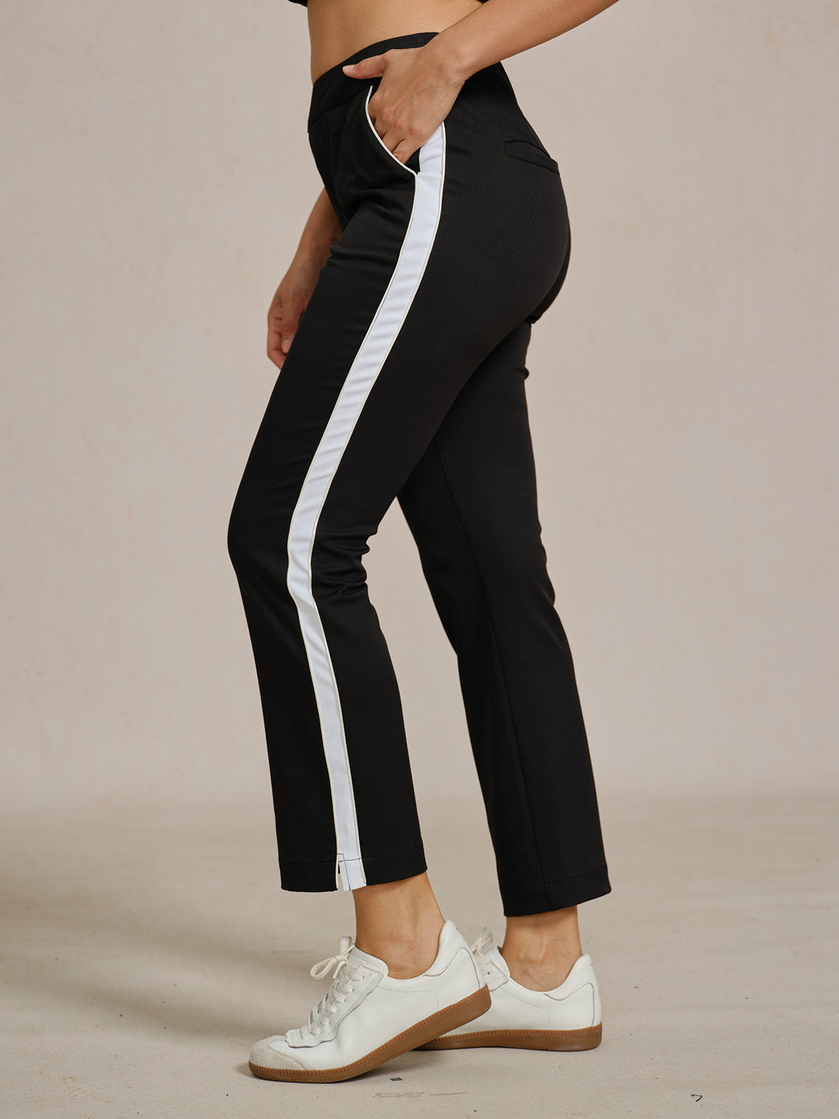 Eagle 28 Inch Performance Stretch Trimmed Ankle Pants