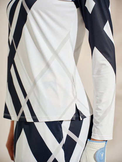 Not So Classic Silky Golf Shirt Quarterzip UPF50+