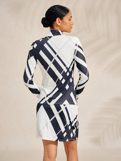 Not So Classic Silky Golf Shirt Quarterzip UPF50+