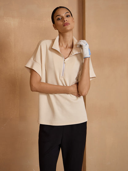 UltraSoft Short Sleeve Half Zip Golf Shirt