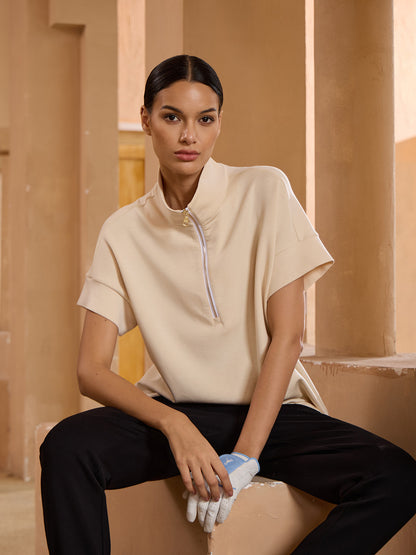 UltraSoft Short Sleeve Half Zip Golf Shirt