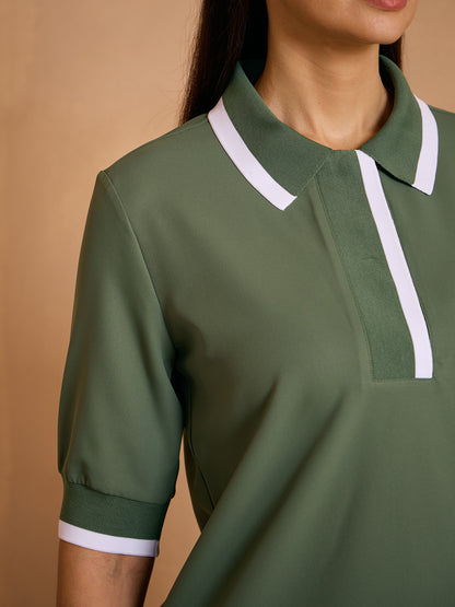 Crisp Couture Kurzarm Polooberteil UPF50+