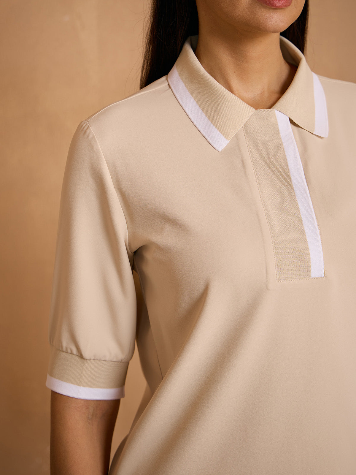 Crisp Couture Kurzarm Polooberteil UPF50+