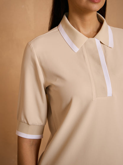 Crisp Couture Kurzarm Polooberteil UPF50+