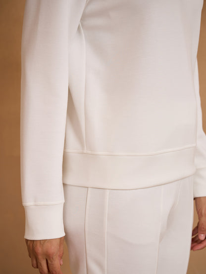 UltraSoft Long Sleeve Ruffle V-Neck Sweatshirt