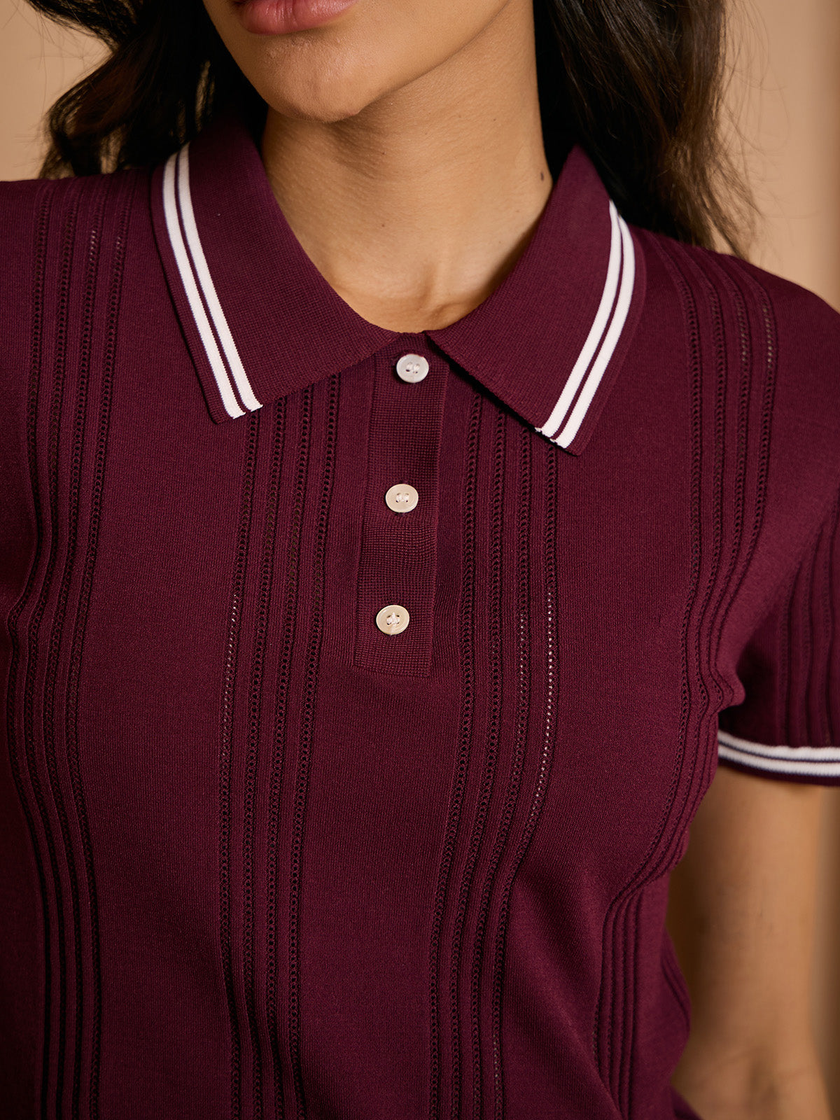 More Than Basic Short Sleeve Knit Golf Polo Shirt