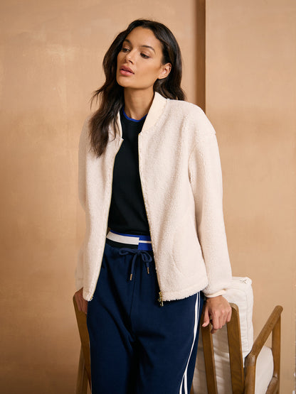 More Than Basic Cloud Fleece Bomber Jacket
