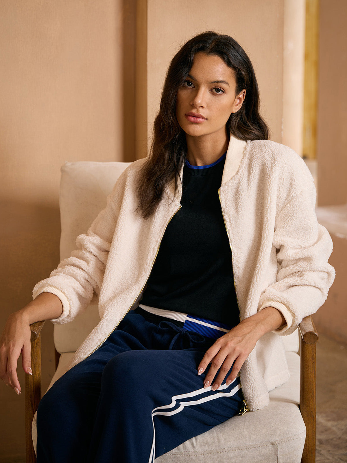More Than Basic Cloud Fleece Bomber Jacket