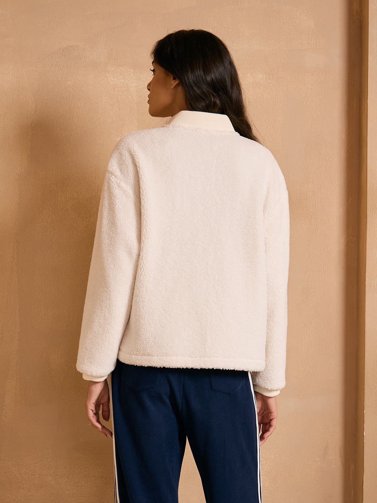 More Than Basic Cloud Fleece Bomber Jacket