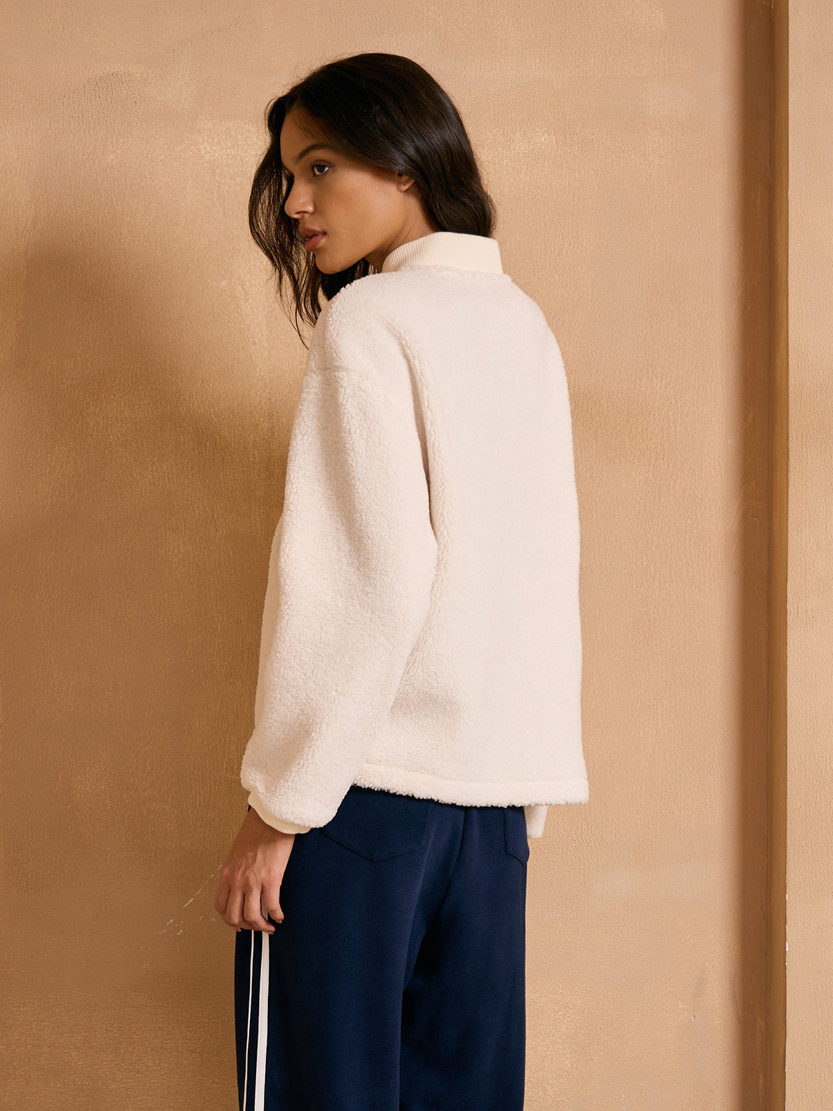 More Than Basic Cloud Fleece Bomber Jacket