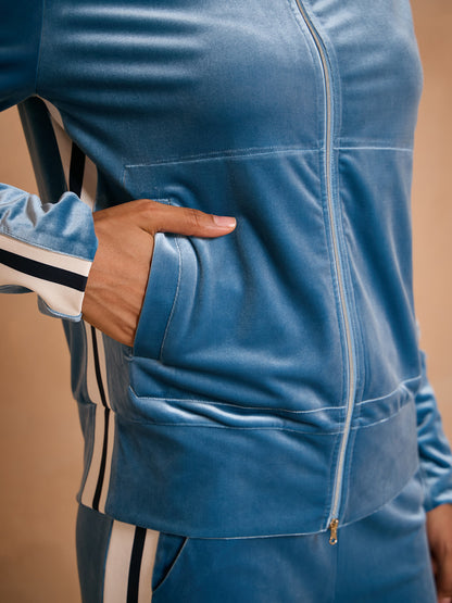 UltraSoft Velvet Long Sleeve Full Zip Jacket