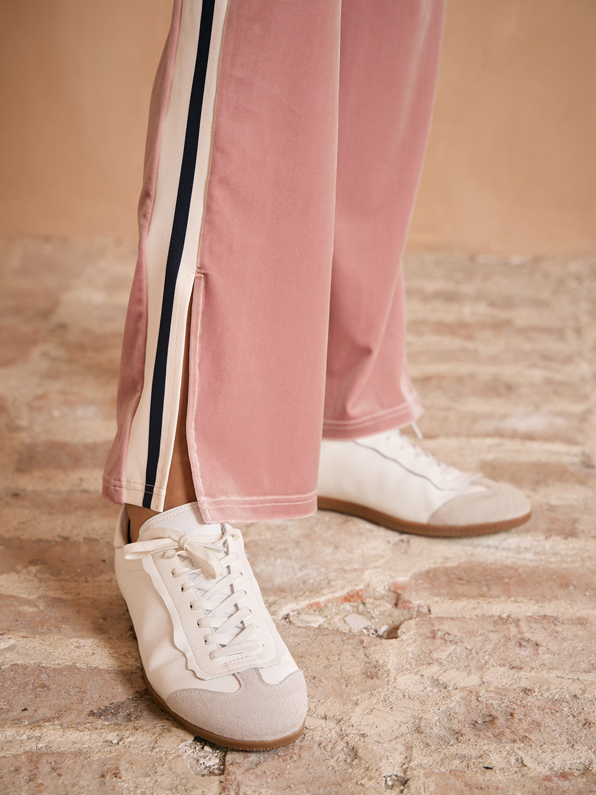 UltraSoft Velvet Stretch Drawstring Wide Leg Pants