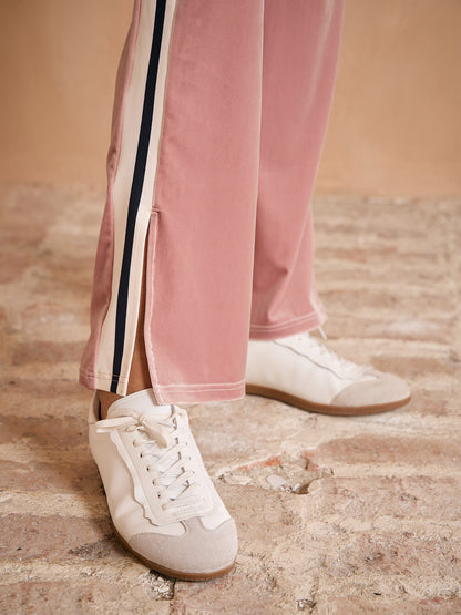 UltraSoft Velvet Stretch Drawstring Wide Leg Pants