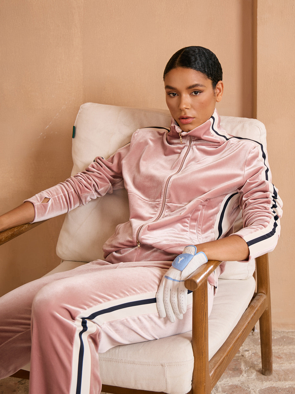 UltraSoft Velvet Long Sleeve Full Zip Jacket
