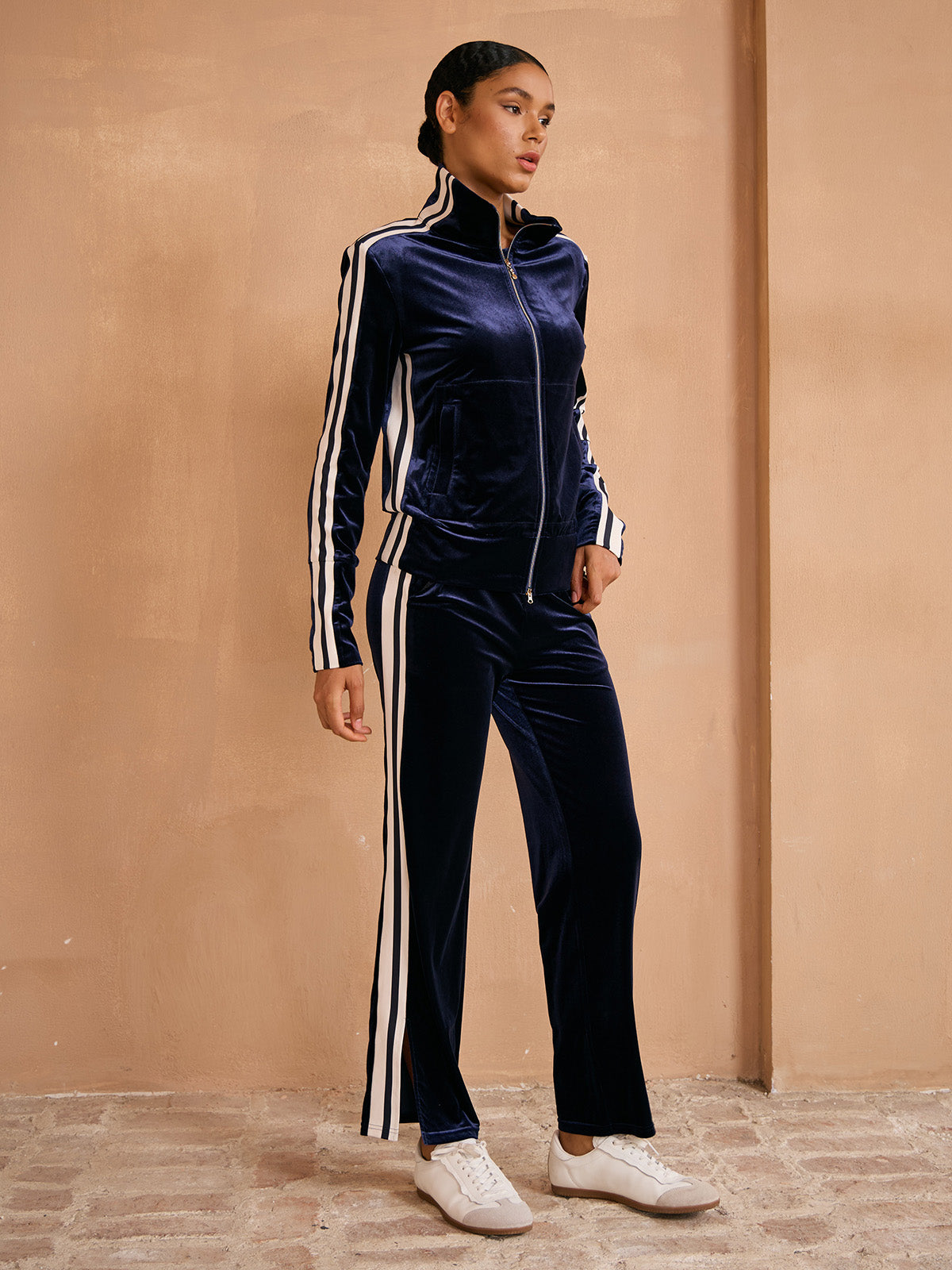 UltraSoft Velvet Long Sleeve Full Zip Jacket