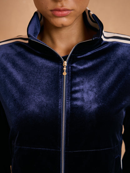UltraSoft Velvet Long Sleeve Full Zip Jacket