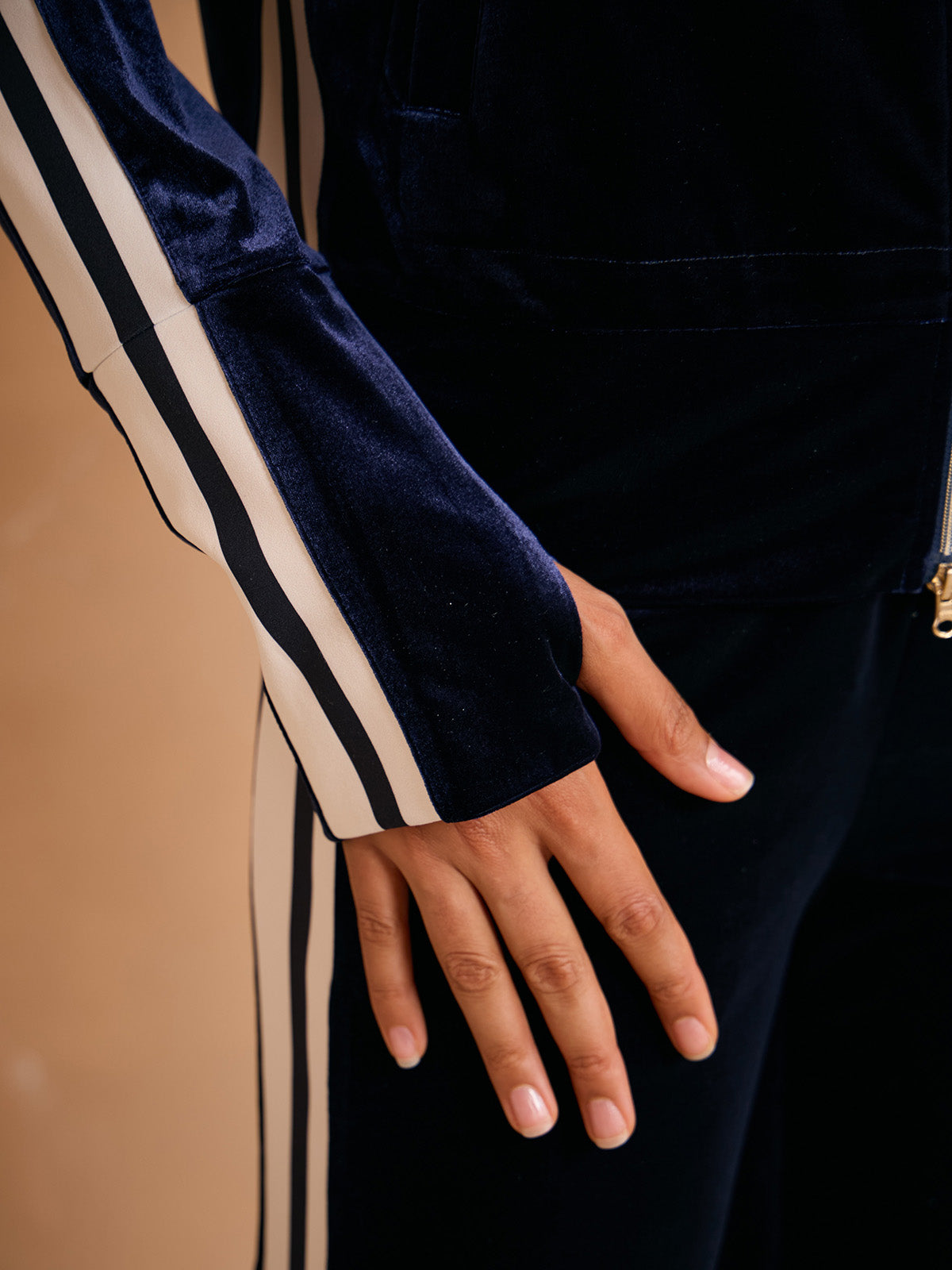 UltraSoft Velvet Long Sleeve Full Zip Jacket