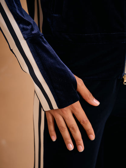 UltraSoft Velvet Long Sleeve Full Zip Jacket