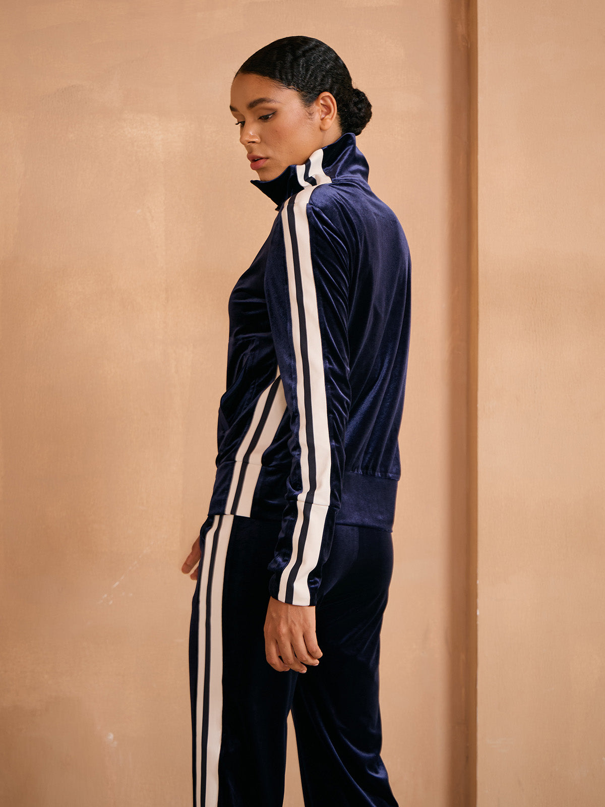 UltraSoft Velvet Long Sleeve Full Zip Jacket
