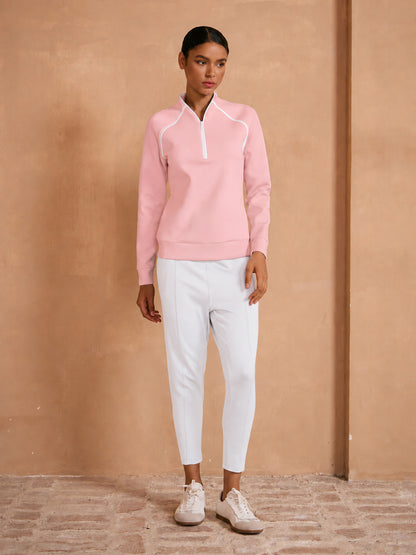 More Than Basic Long Sleeve Trimmed Sweatshirt