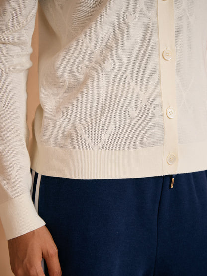 More Than Basic Long Sleeve Signature Textured Cardigan