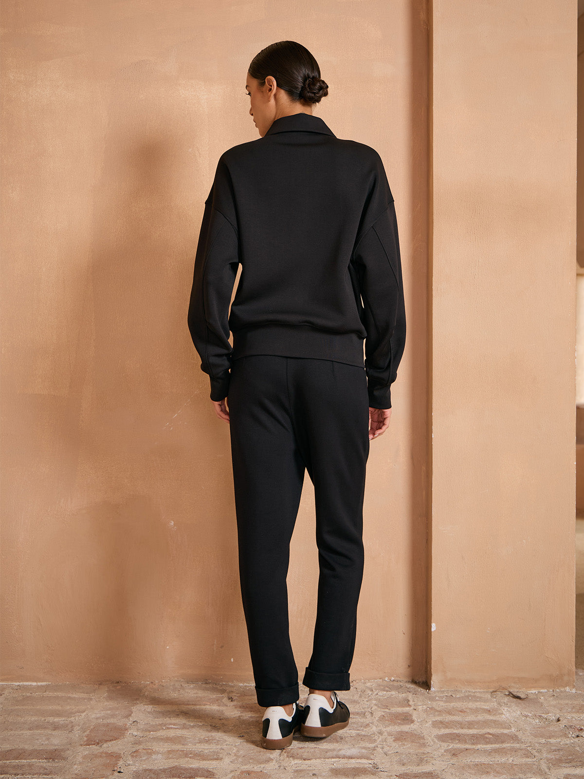 UltraSoft Wool Long Sleeve Collared Button Sweatshirt
