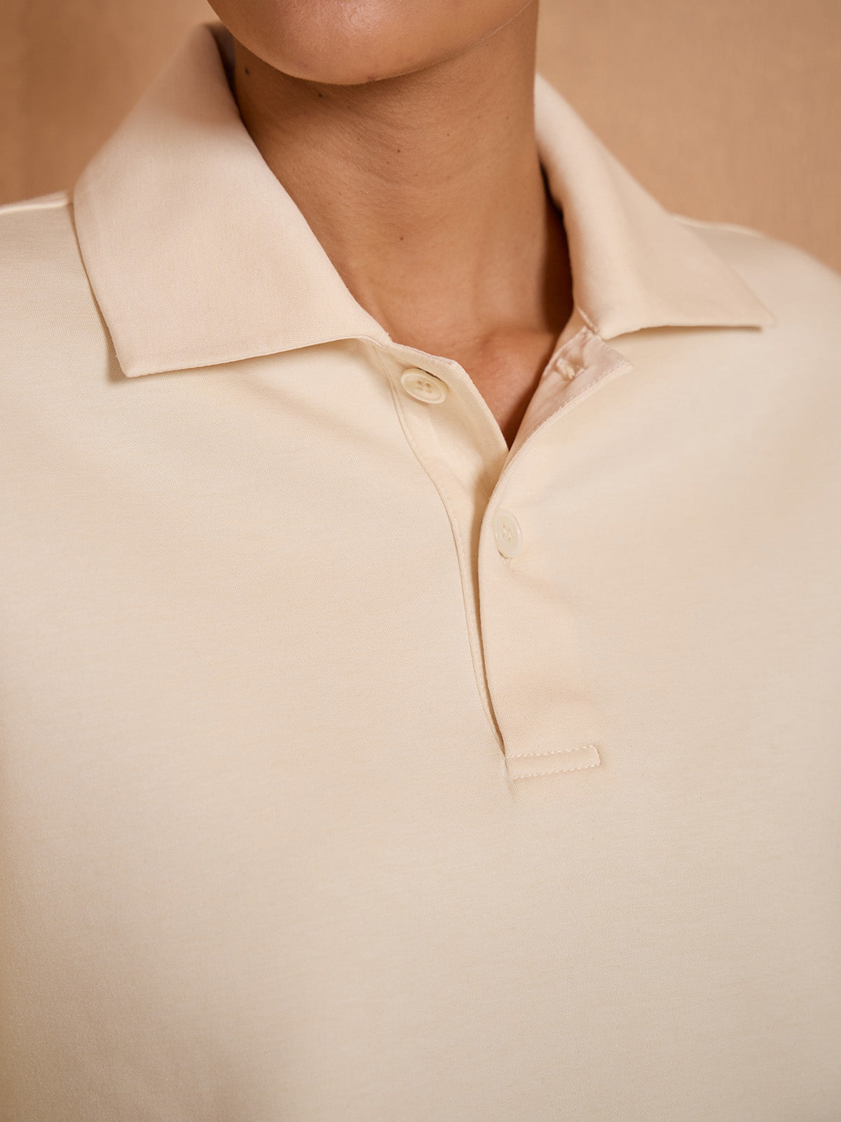 UltraSoft Wool Long Sleeve Collared Button Sweatshirt