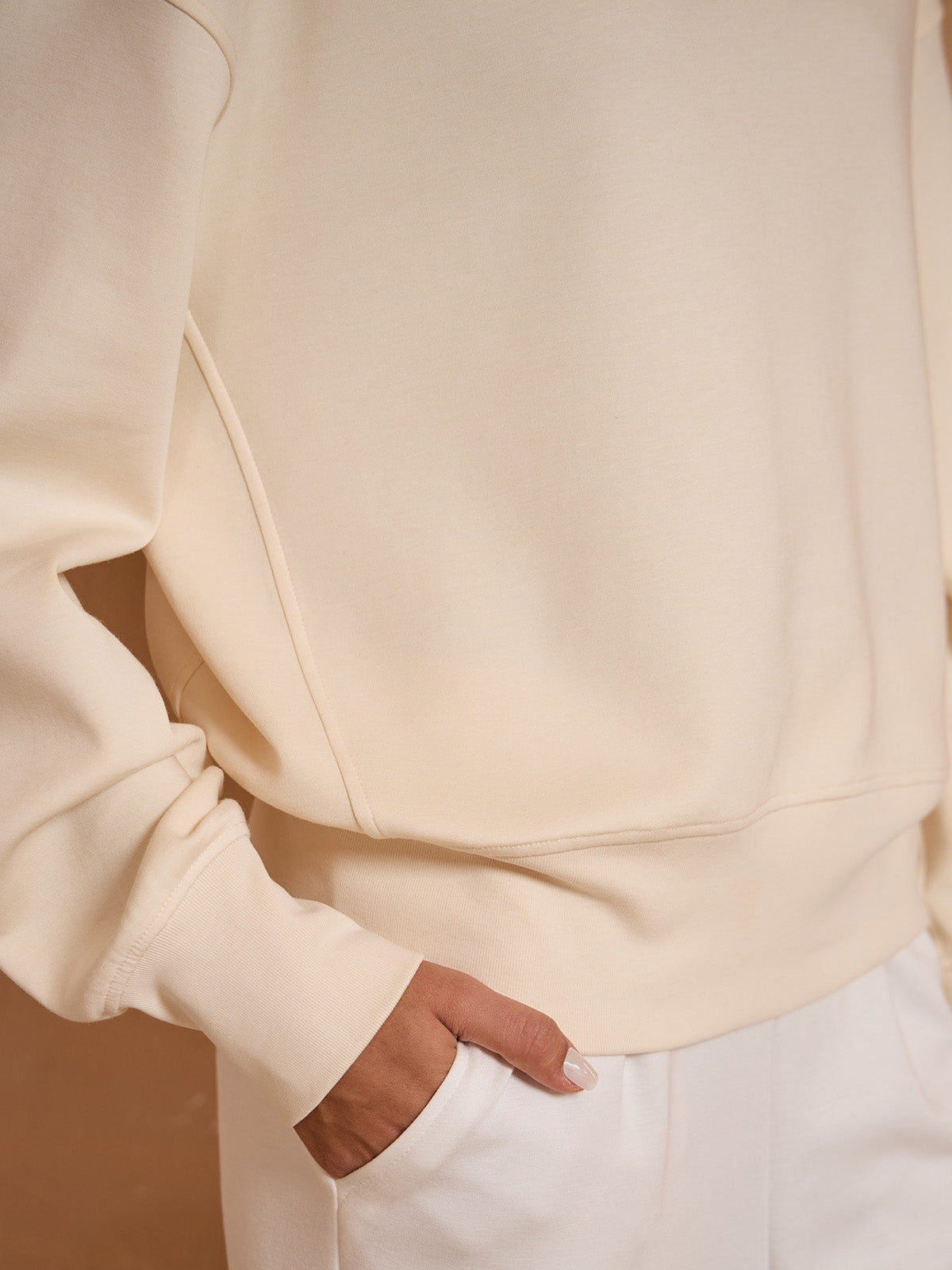 UltraSoft Wool Long Sleeve Collared Button Sweatshirt