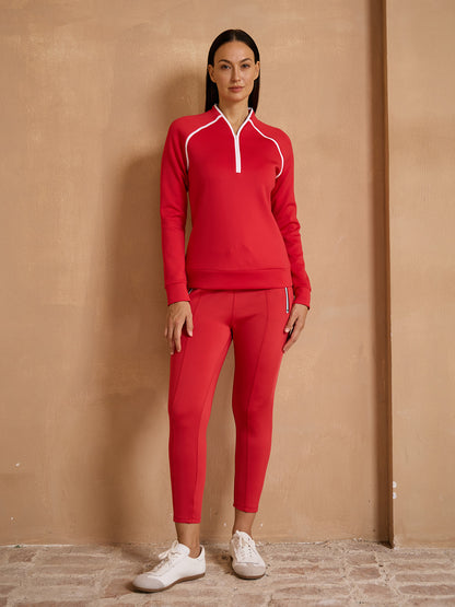 Mehr-als-Basic Sweatshirt mit langen Ärmeln und abgesetzten Details