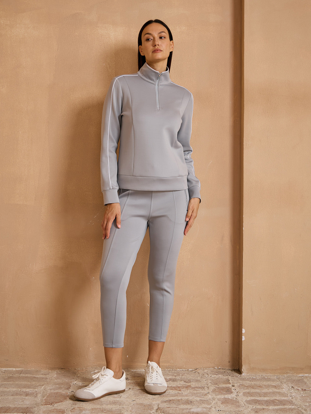 More Than Basic Long Sleeve Trimmed Sweatshirt