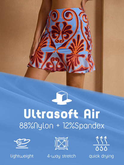 Ultrasoft Premium 19 Inch A-Line Ruffle Skort UPF50+