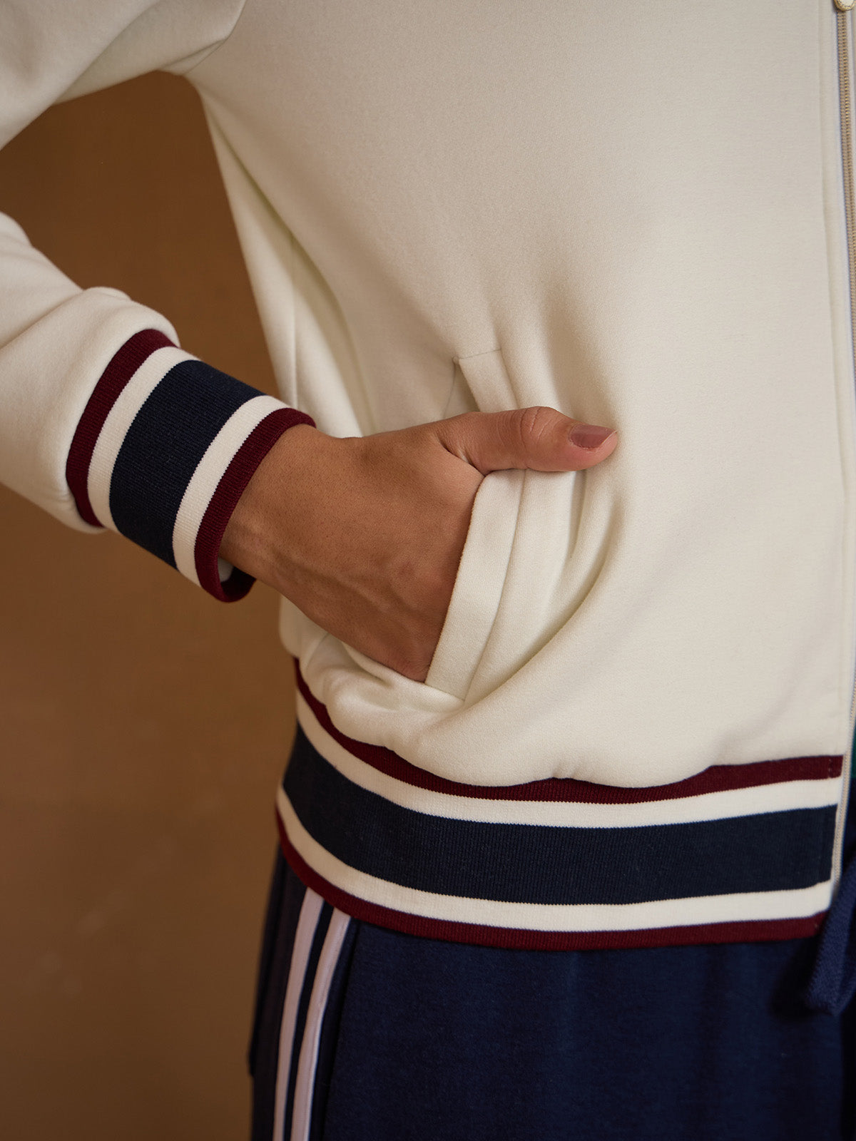 UltraSoft Velour Long Sleeve Full Zip Jacket