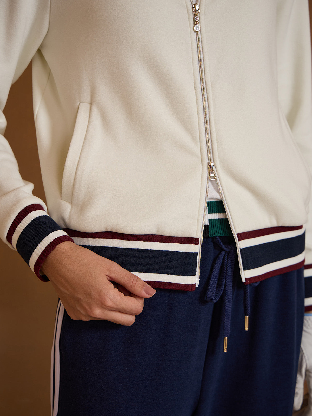 UltraSoft Velour Long Sleeve Full Zip Jacket